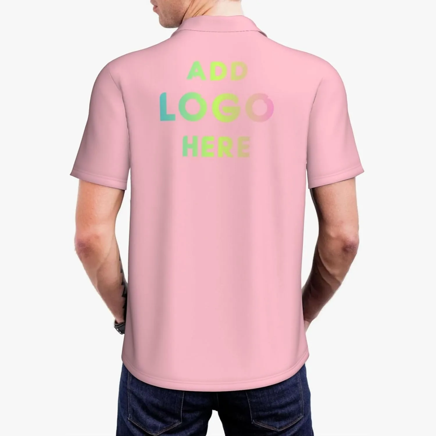 Мужская поло с коротким рукавом Custom Personalized Funny Golf Shirts for Men — фото 3