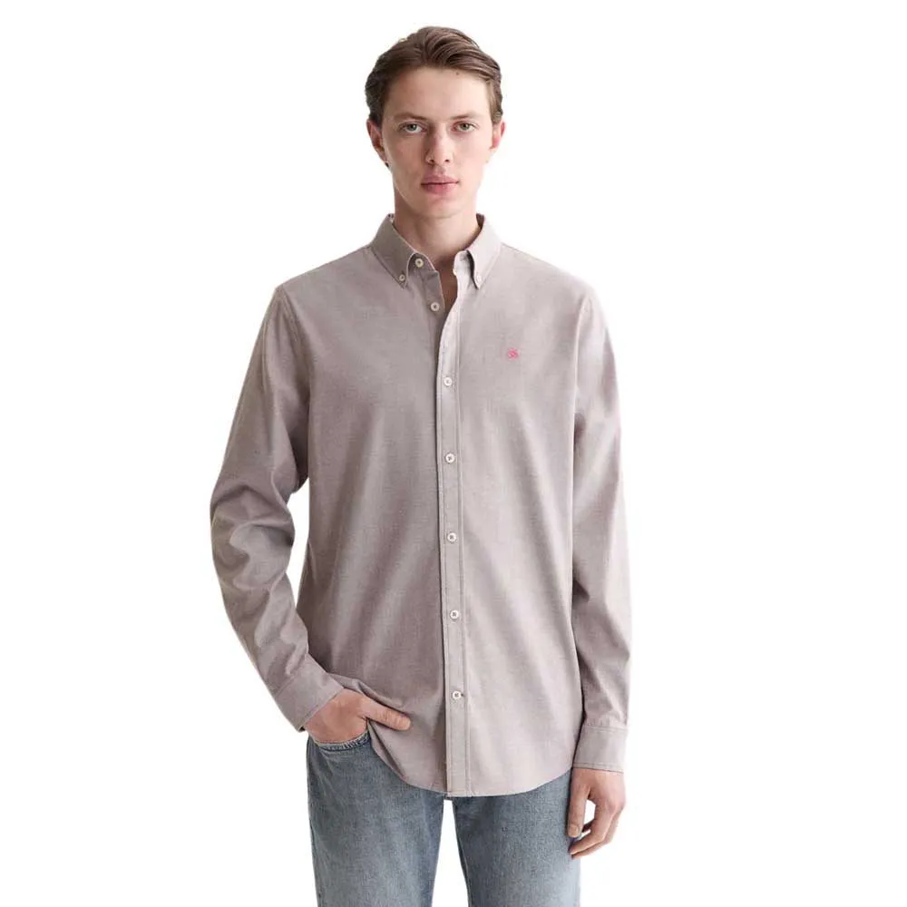 

Рубашка Scotch & Soda Solid Regular Fit Oxford, бежевый