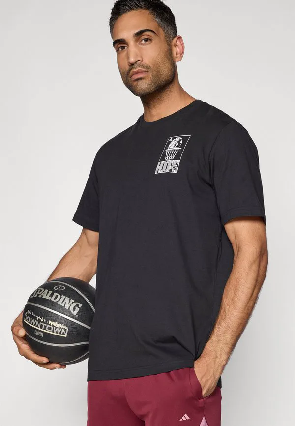 Футболка с принтом «ключевой город» Adidas Performance, Black — фото 4