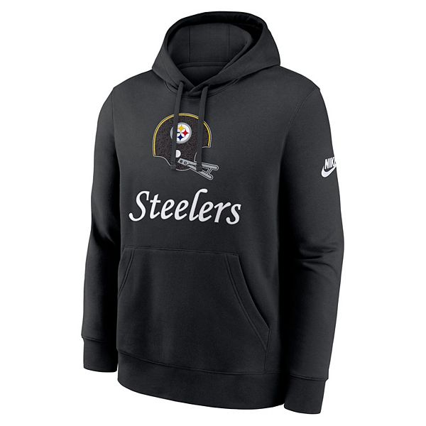 Мужская черная толстовка с капюшоном pittsburgh steelers best season rewind club Nike — фото 3