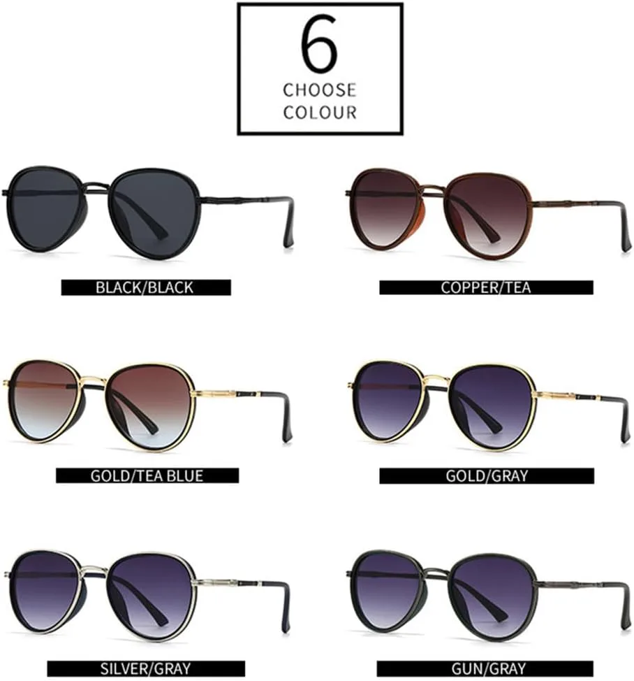 

Солнцезащитные очки UV400 с металлическим градиентом в стиле панк для женщин и мужчин, для бега и занятий спортом на открытом воздухе UYPTK, Silver Black Gray