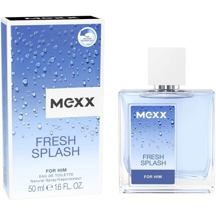 Туалетная вода Fresh Splash For Him, 50 мл, стеклянный флакон-спрей с цитрусовым ароматом, Mexx — фото 3