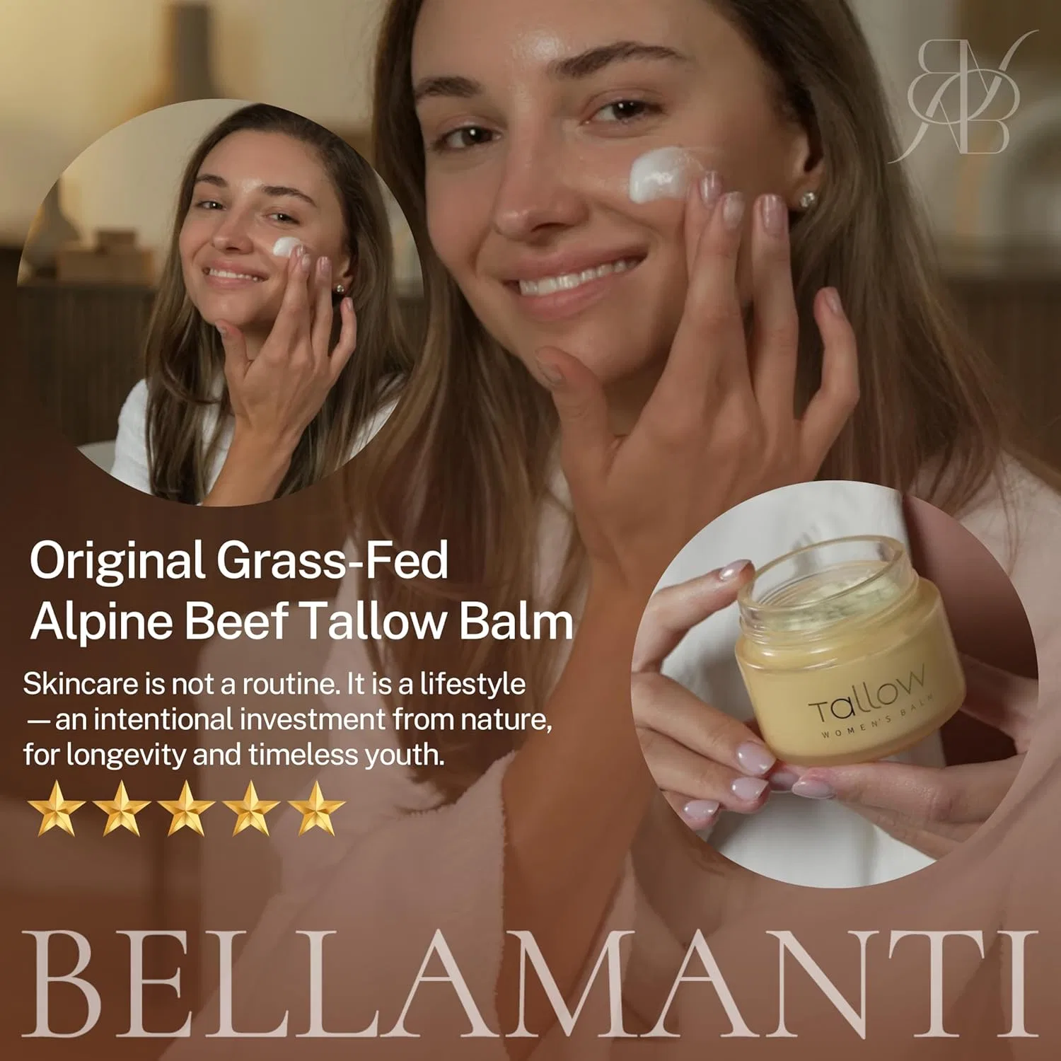 Бальзам из говяжьего жира «Beef Tallow Balm» от Bellamanti Bellamanti — фото 2