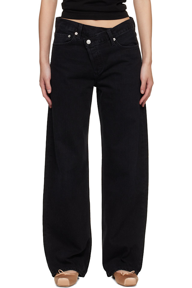 

Agolde Черные джинсы с перекрестными лямками