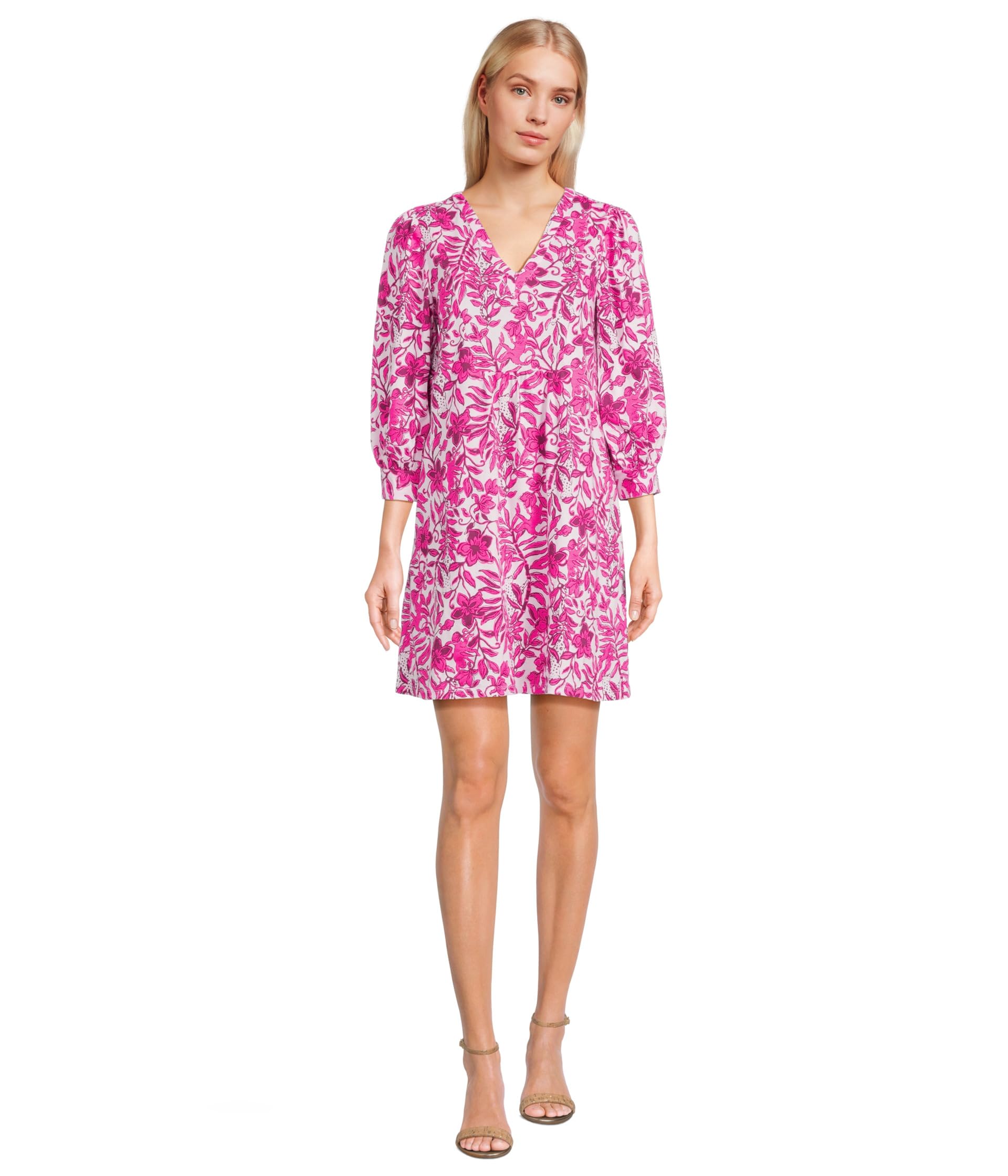 

Платье Lilly Pulitzer Cass Dress, цвет Elderflower Blossom Lil Escape Plan