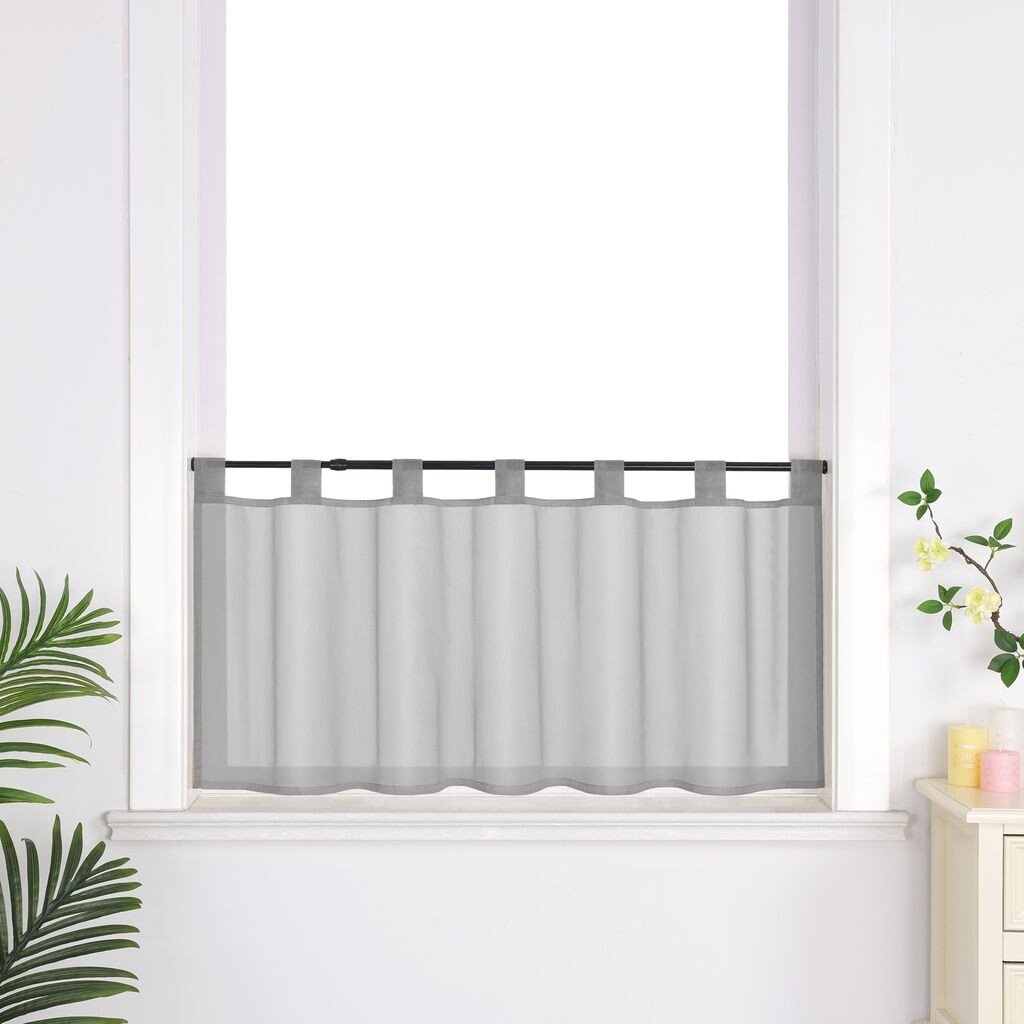 

Delien панельные петли для штор шторы-бистро кухонные шторы современные простые простые короткие жалюзи серые Ш x В 90 x 60 см, серый