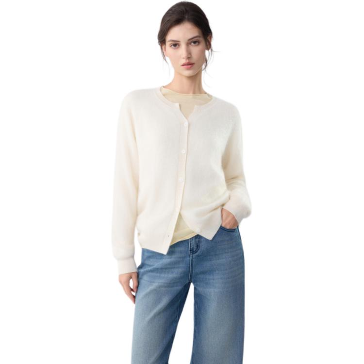 

Кардиган женский с круглым вырезом ELLE, экрю