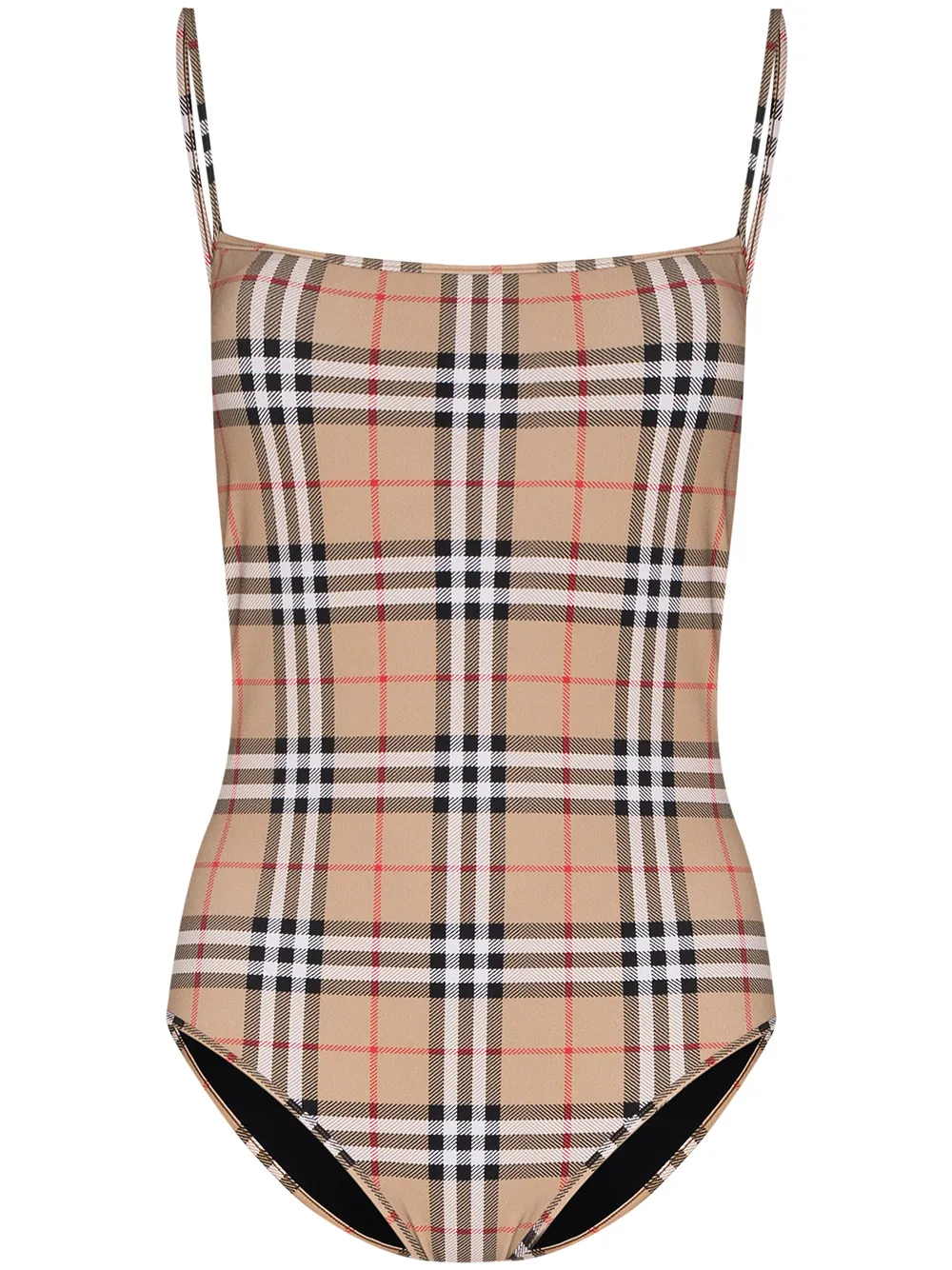 

Купальник в клетку Vintage Check BURBERRY, нейтральный