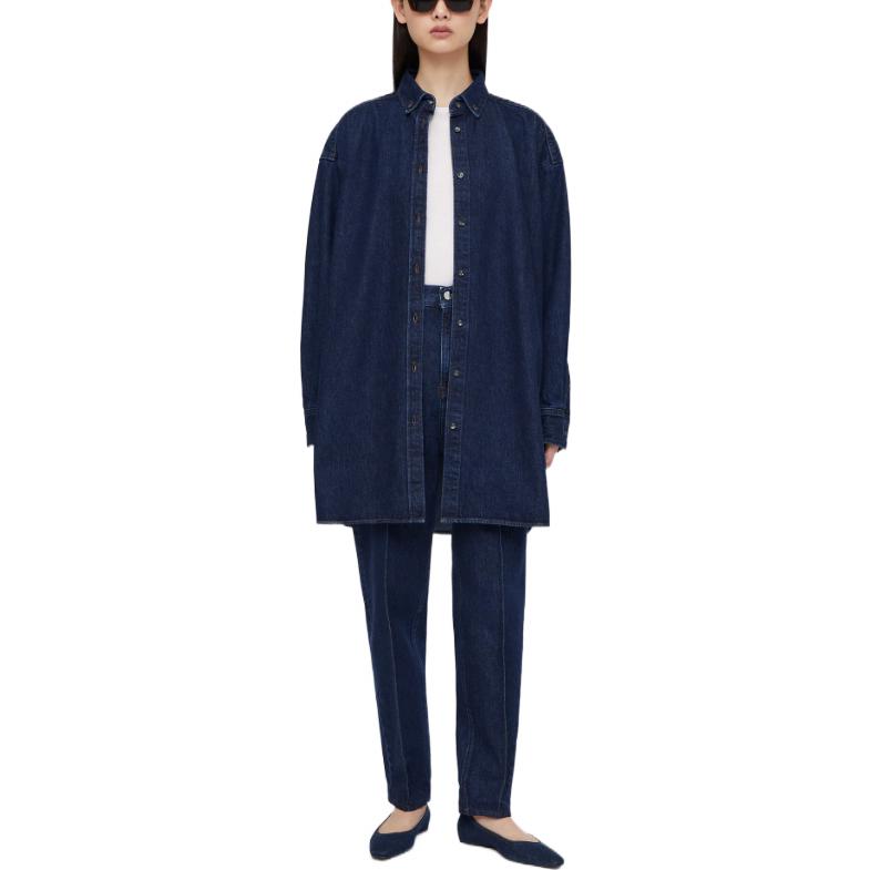FW22 Джинсовая куртка женская синяя TOTEME — фото 4