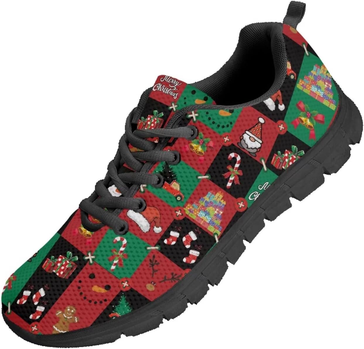 

Мужские кроссовки Funnydude Funny Print для бега, весенние повседневные кеды, легкие и дышащие, Christmas