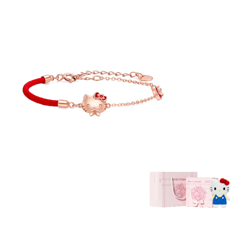 

Sanrio 925 sterling silver браслет для женщин с бантом и нишей в дизайне red