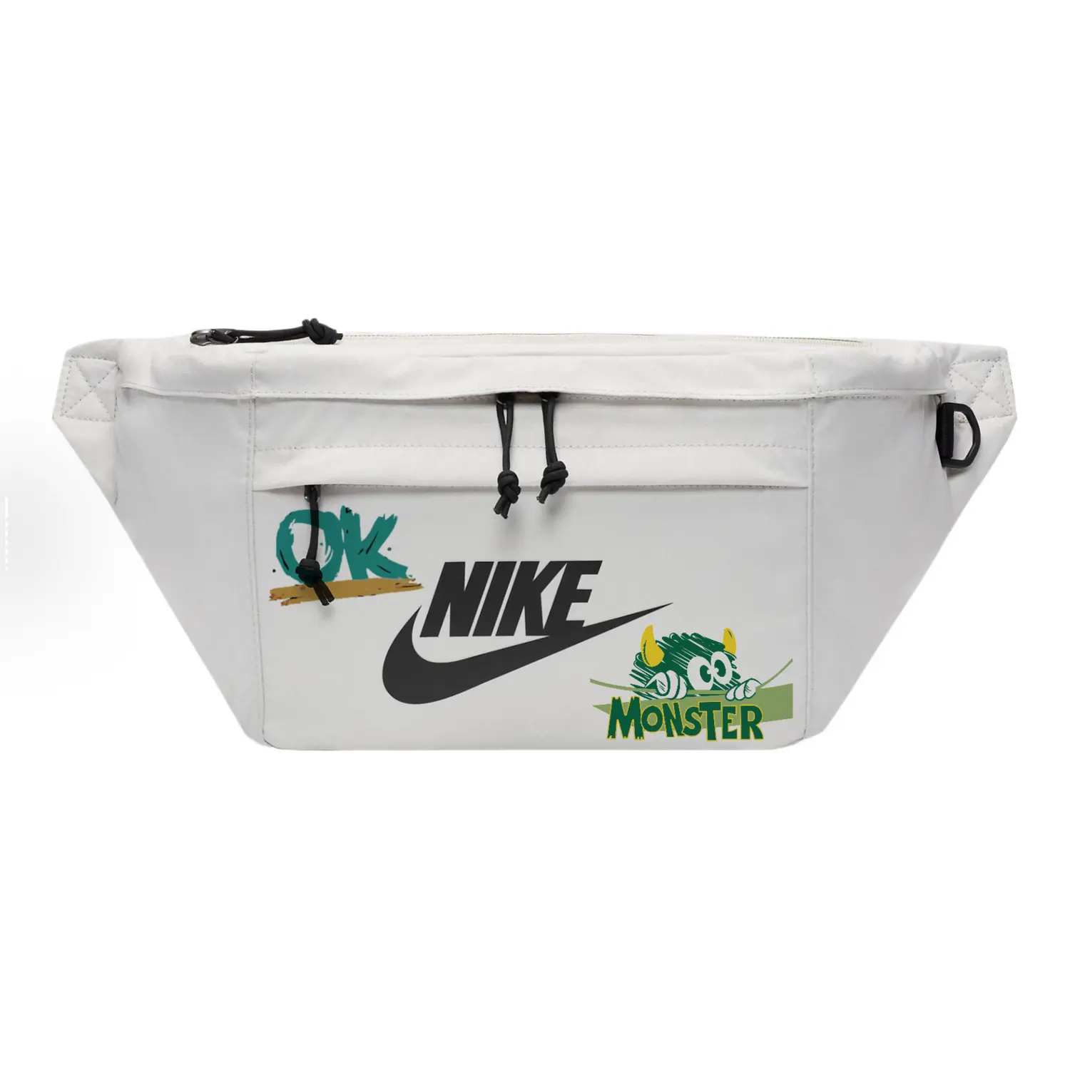 

Nike Фабричный поясной мешок Regular Unisex светло-бежевый, Little Monster