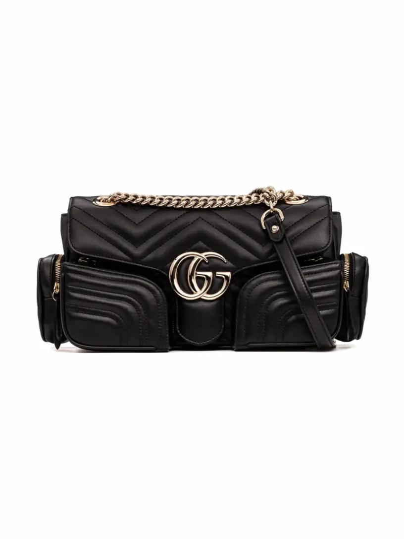 

Сумка на плечо GG Marmont 2.0 Gucci, черный