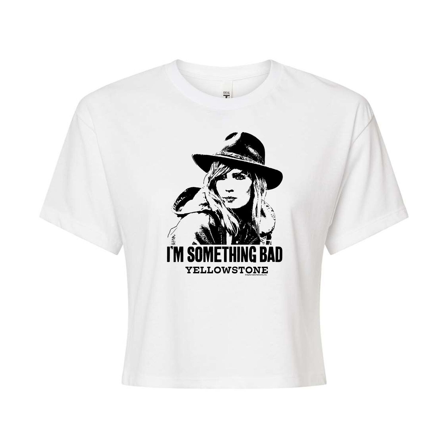 

Укороченная футболка с рисунком Yellowstone Beth для юниоров "I'm Something Bad" Licensed Character, белый