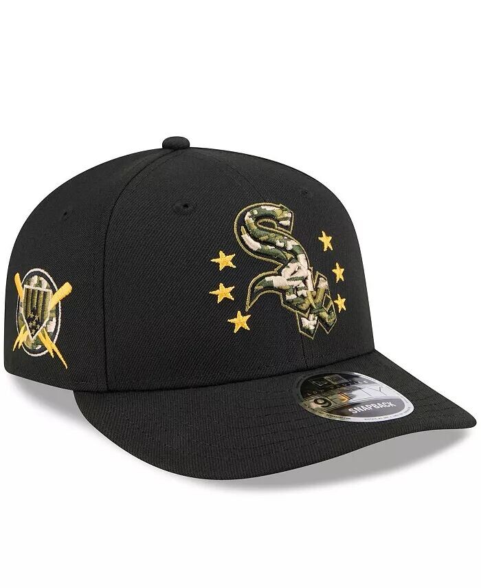 

Мужская черная бейсболка Chicago White Sox 2024 Armed Forces Day Low Profile 9FIFTY Snapback New Era