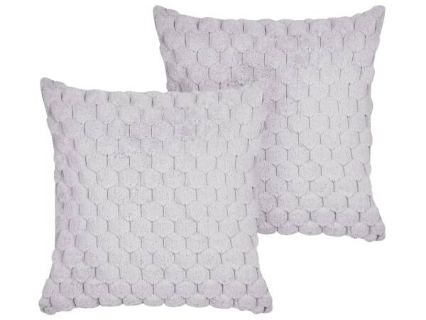 

Подушка Beliani 2 шт PURSLANE, 43x43x43 см цвет grau/hellgrau