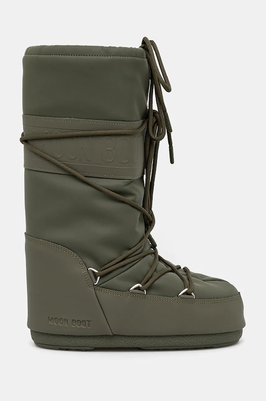 Зимние ботинки женские Moon Boot MB ICON RUBBER из искусственной кожи, зеленый — фото 2