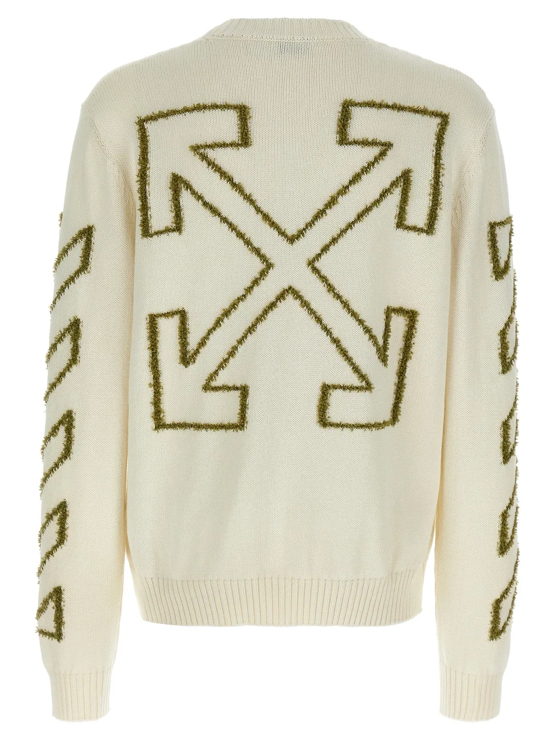 Свитер 'Diag Outline' OFF-WHITE, бежевый — фото 2