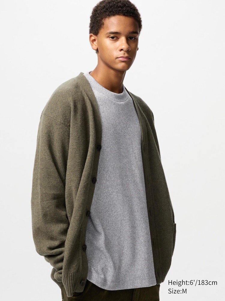 

Лонгслив с круглым вырезом из мягкого трикотажного флиса Uniqlo, цвет 03 серый