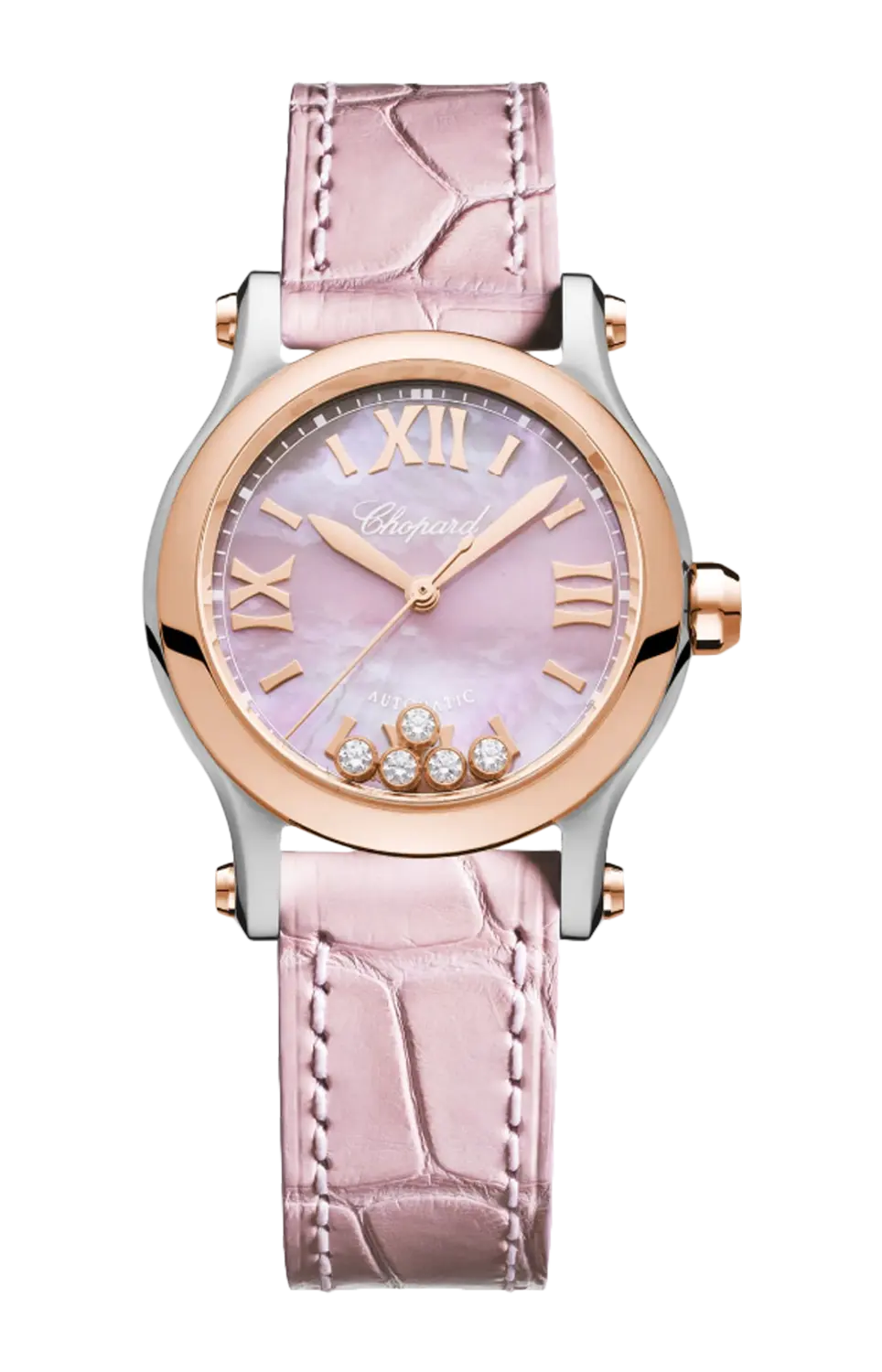 

Часы Chopard Happy sport с розовым золотом 30 мм
