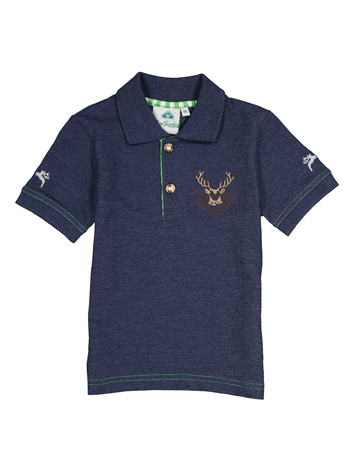 

Isartrachten Традиционная рубашка поло синего цвета