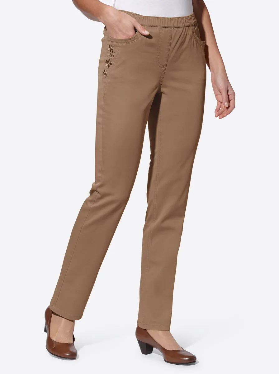 

Джинсы без застежек Classic Basics (1 шт.), коричневый