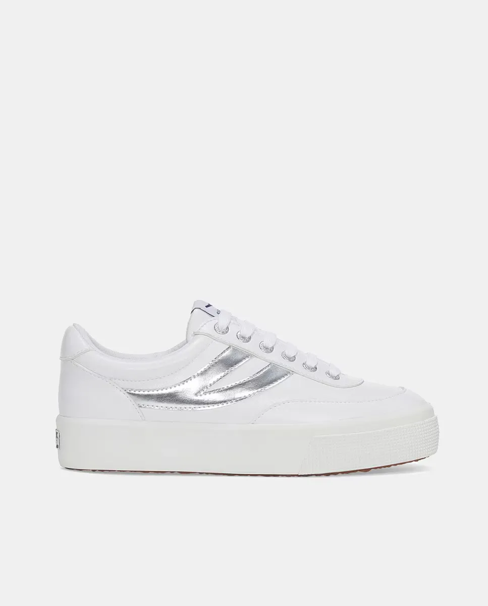 

Женские кожаные кроссовки на шнурках Superga, белый