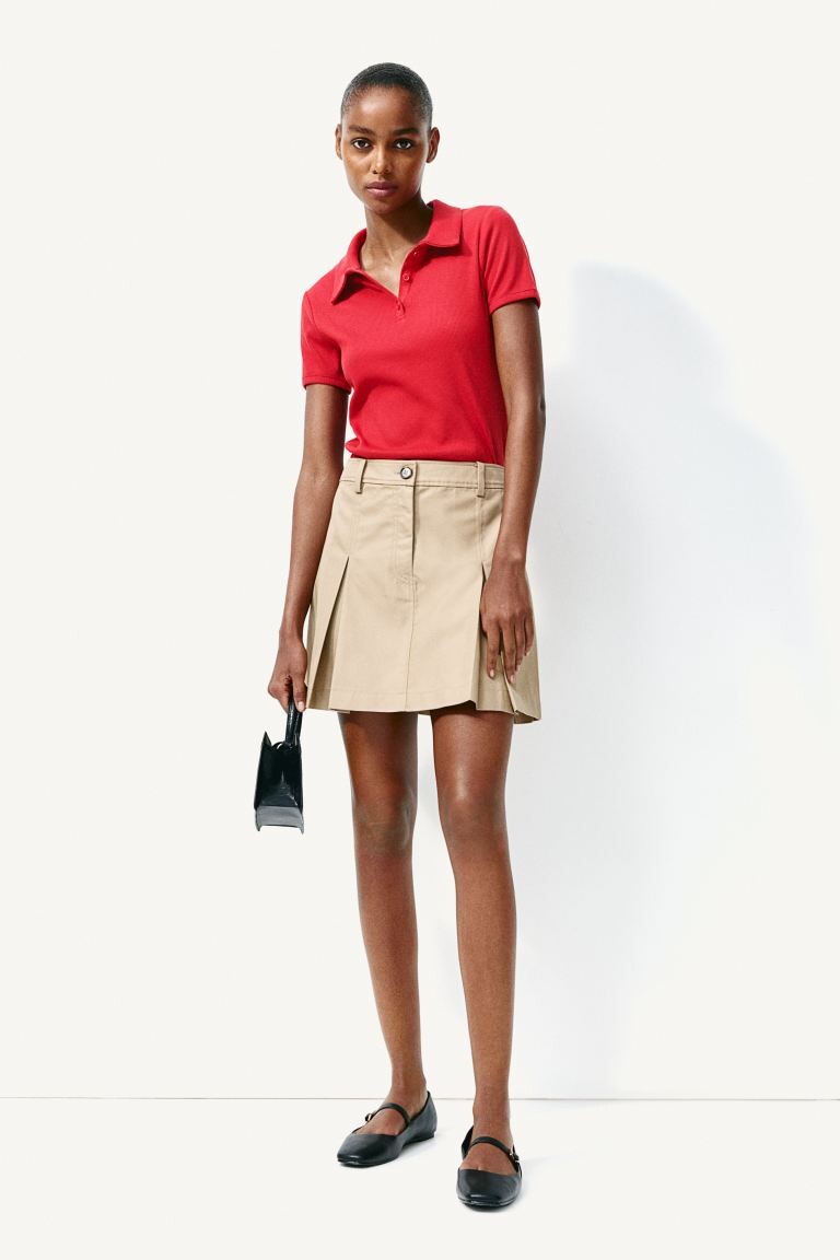 

Рубашка-Поло в рубчик H&M, красный