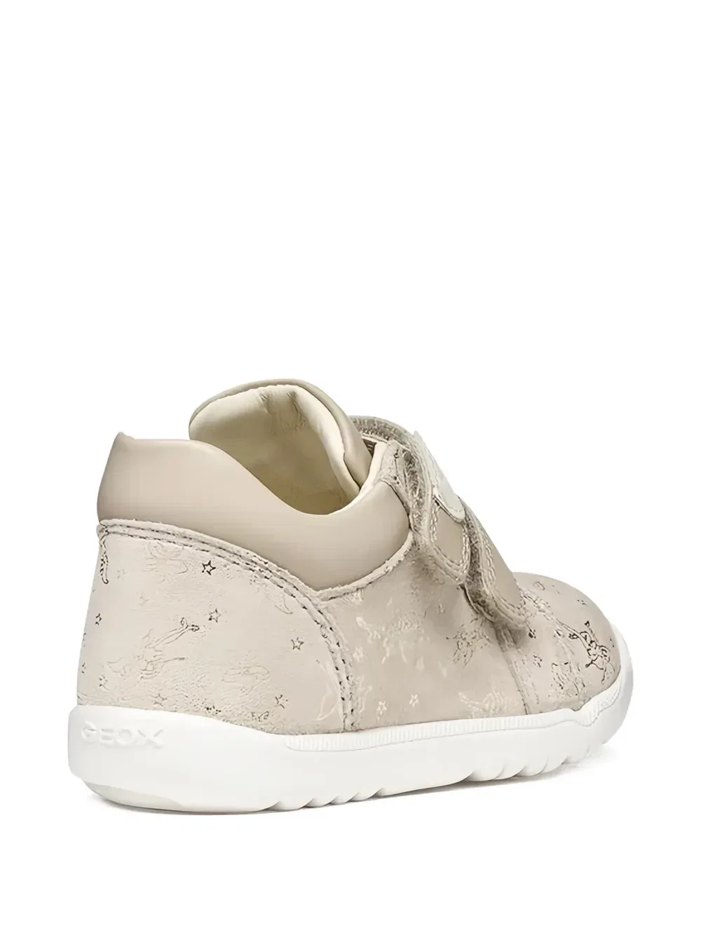 Кроссовки с узором маккья Geox Kids, бежевый — фото 3