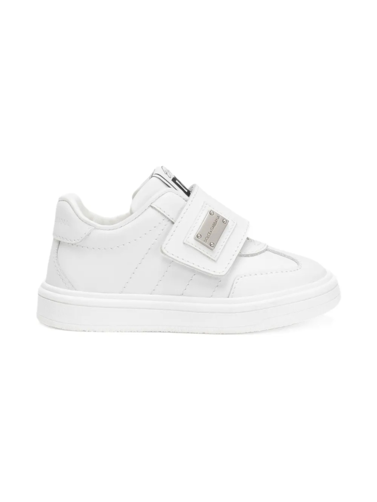 

Кожаные кроссовки с липучками Dolce & Gabbana Kids, белый