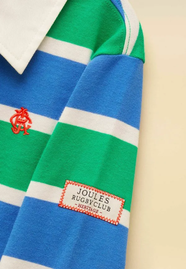 Регбийная рубашка-поло стандартного кроя Joules, Green Blue — фото 4