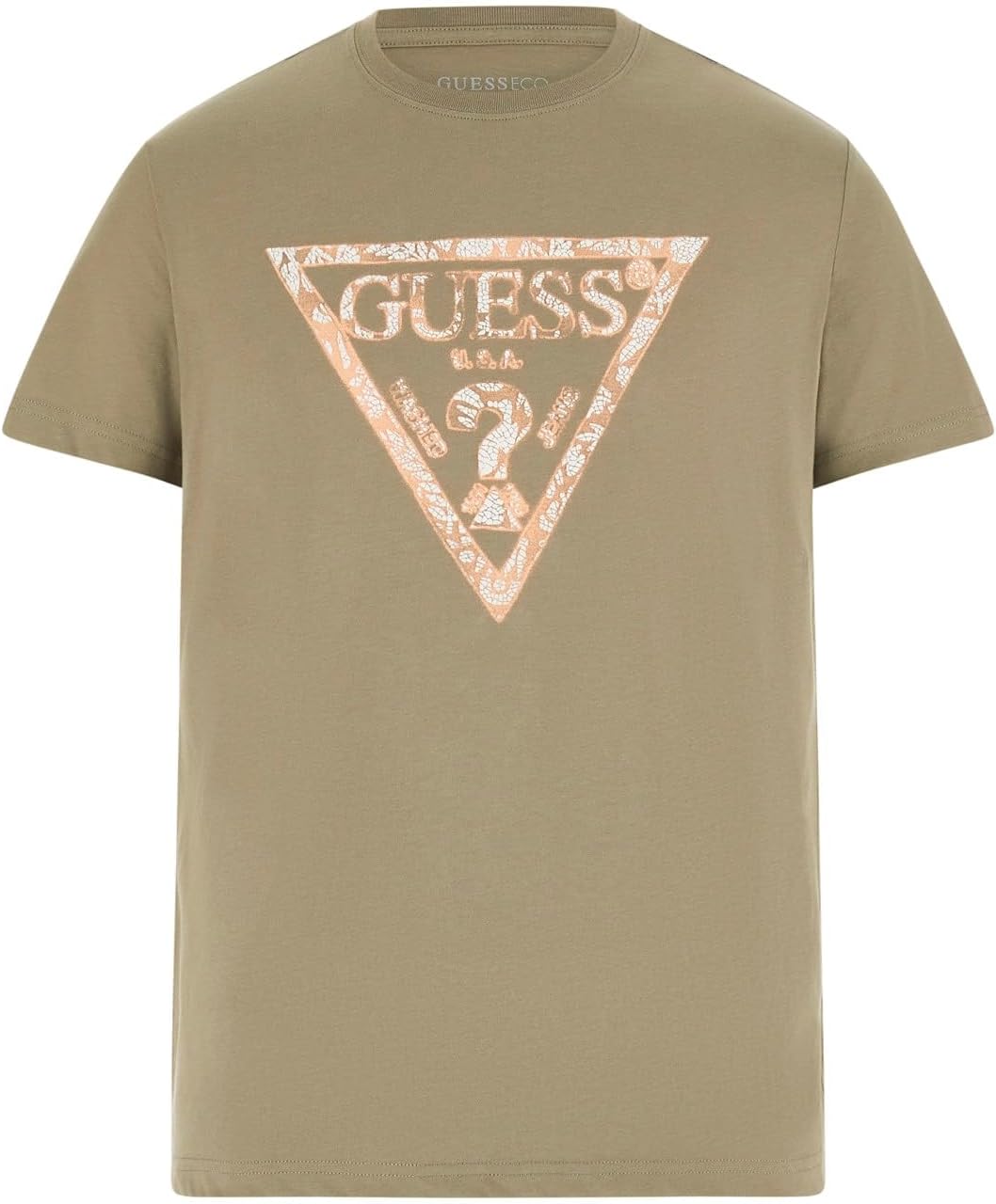 

Мужская футболка Guess Eco с короткими рукавами и треугольными чашечками, Sage Plant, Зеленый, Мужская футболка Guess Eco с короткими рукавами и треугольными чашечками, Sage Plant