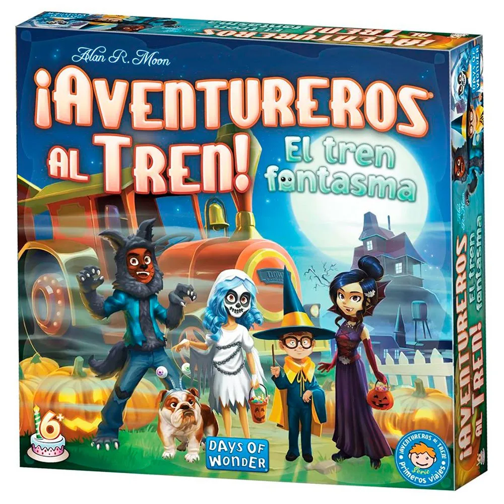 

Детская настольная игра Asmodee Aventureros Al Tren El Tren Fantasma, синий