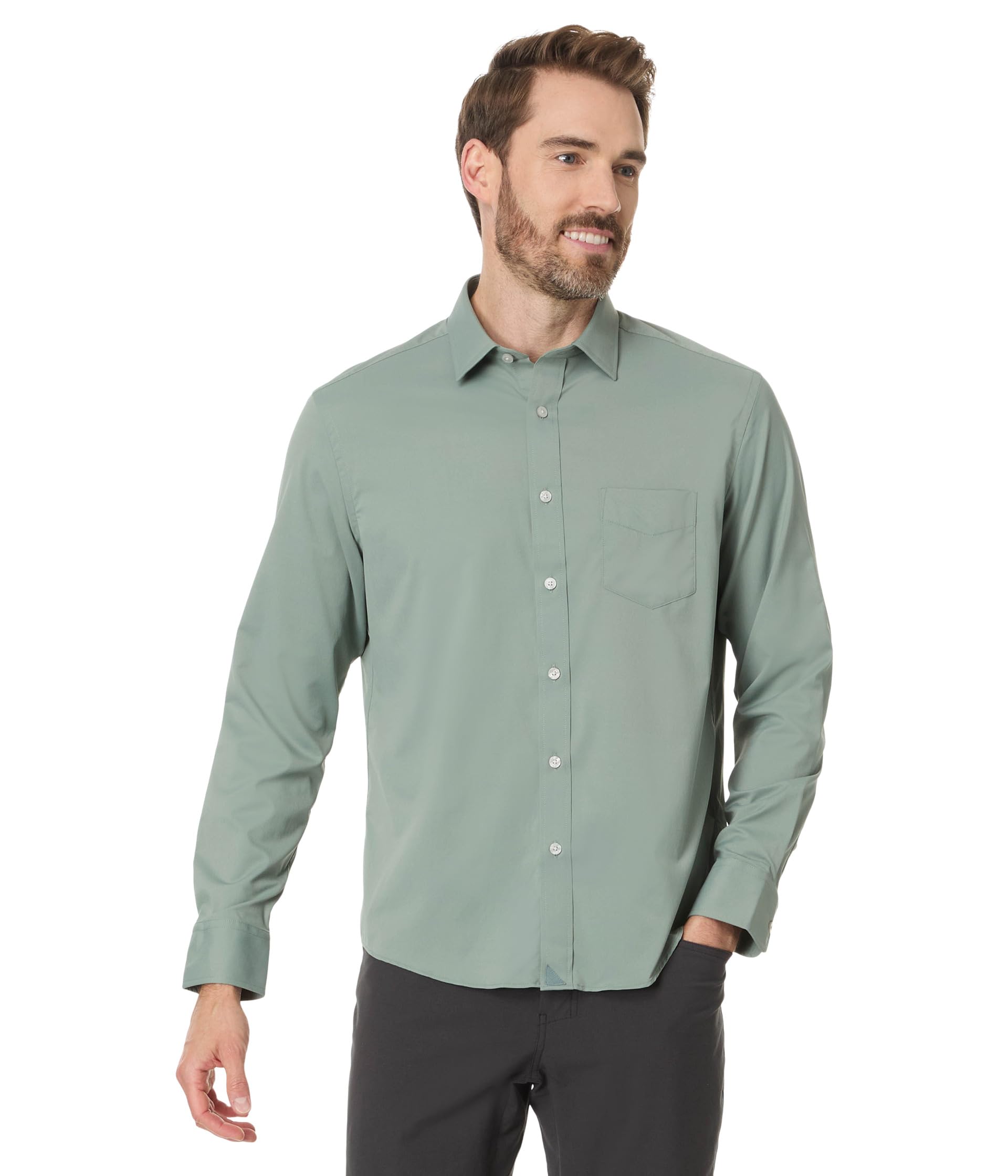 

Рубашка UNTUCKit Wrinkle Free Performance Gironde Shirt, зеленый