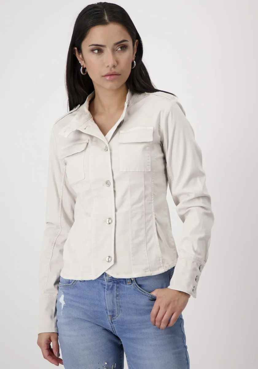 

Короткая куртка Monari с карманами с клапанами, бежевый