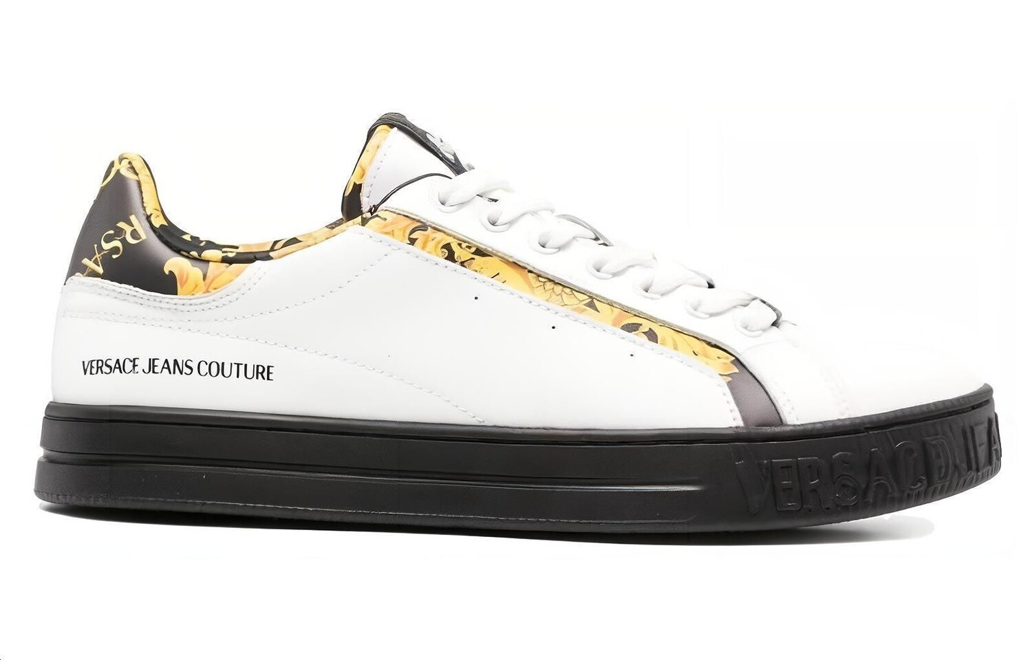 Кроссовки VERSACE JEANS Skateboarding Shoes Men Low-top White, белый — фото 2
