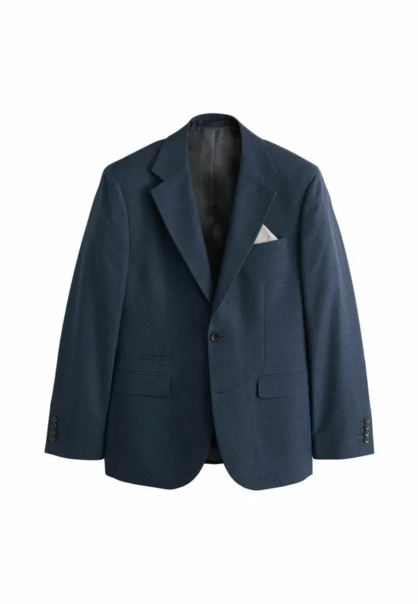 Блейджер Next Slim Fit Smart Textured Blazer, темно-синий