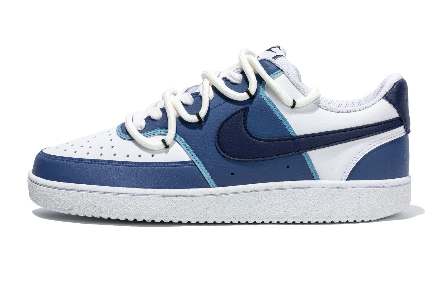 

Кроссовки для скейтборда Court Vision 1 мужские низкие, синий/белый Nike
