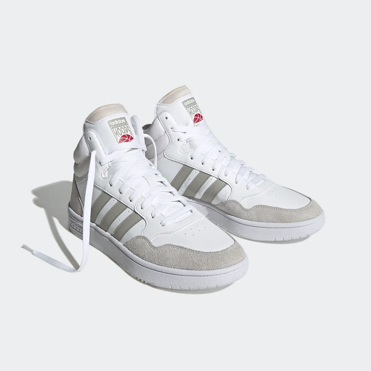 

Спортивные кроссовки adidas "HOOPS 3.0 MID LIFESTYLE BASKETBALL CLASSIC VINTAGE" Adidas Sportswear, цвет Cloud White / Metallicl Grey / Grey One