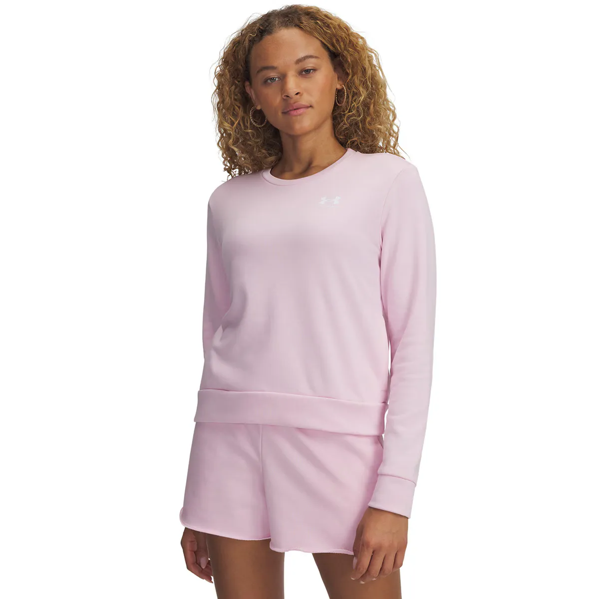 

Женская толстовка Under Armour UA Rival Terry Crew, розовый
