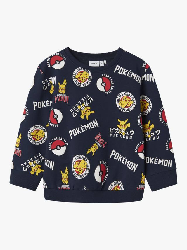 

Детская толстовка Pokémon из хлопковой смеси NAME IT, Navy Blazer