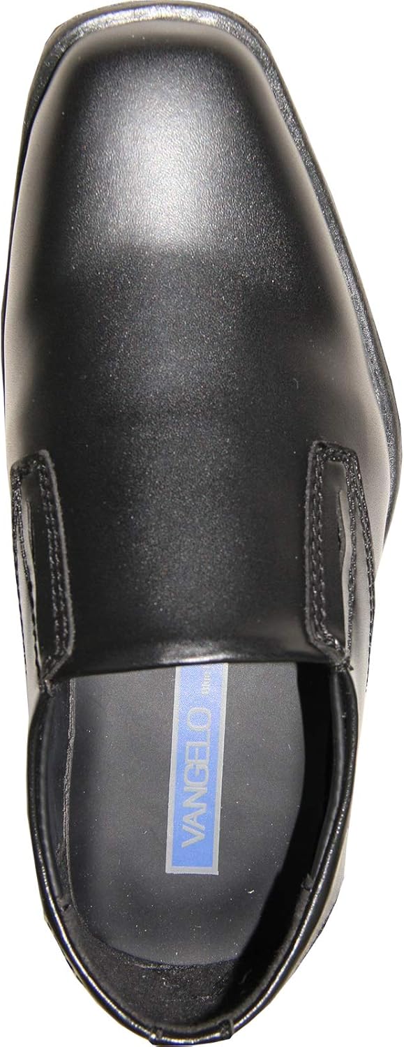 Детские туфли VANGELO Boy Kid Dress Shoe Oxford на шнуровке, лоферы без шнурков, смокинговые туфли для выпускного, школьной формы, свадеб и официальных мероприятий, размеры от малышей до больших детей, черный — фото 2