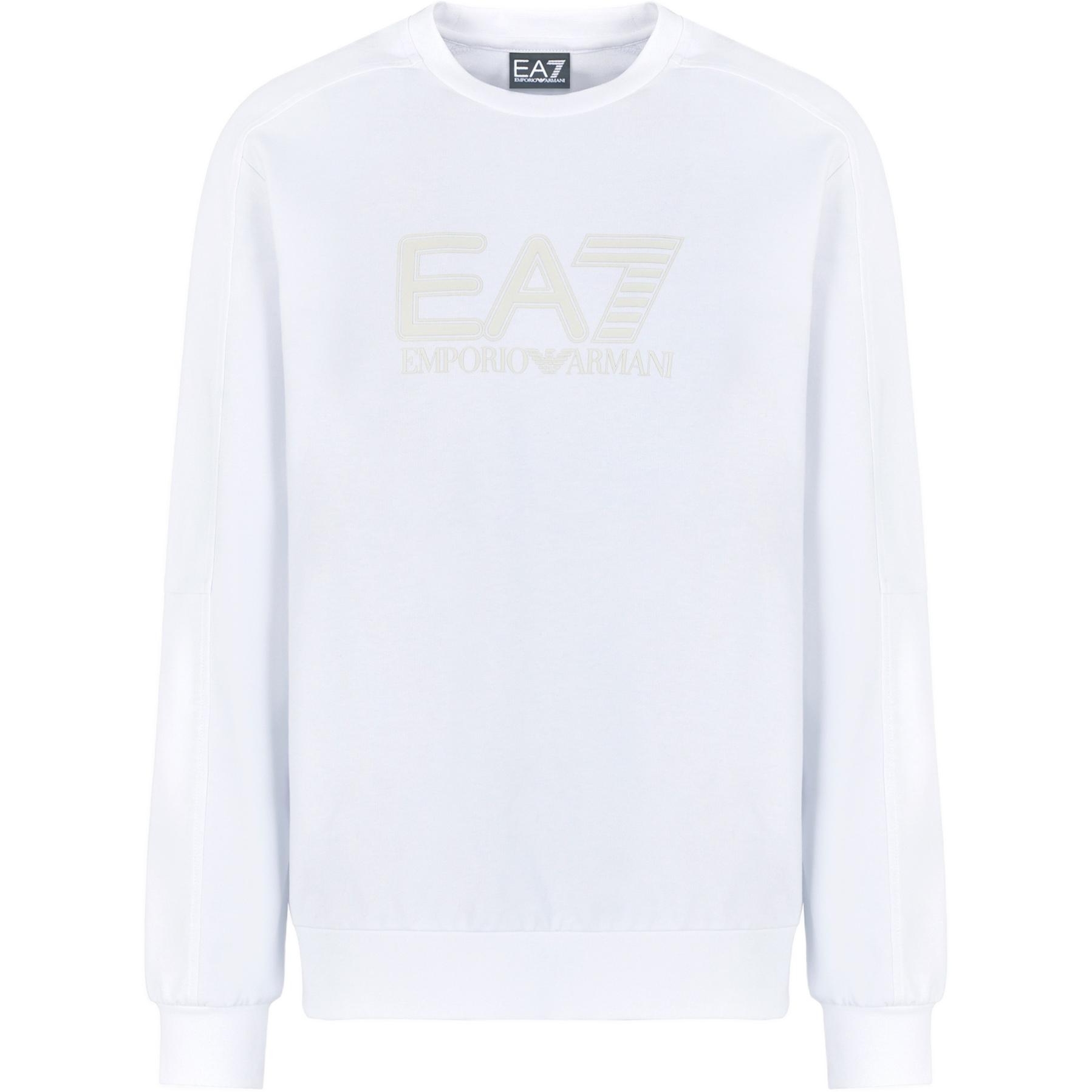 

EA7 FW24 Свитер Мужской Белый EMPORIO ARMANI