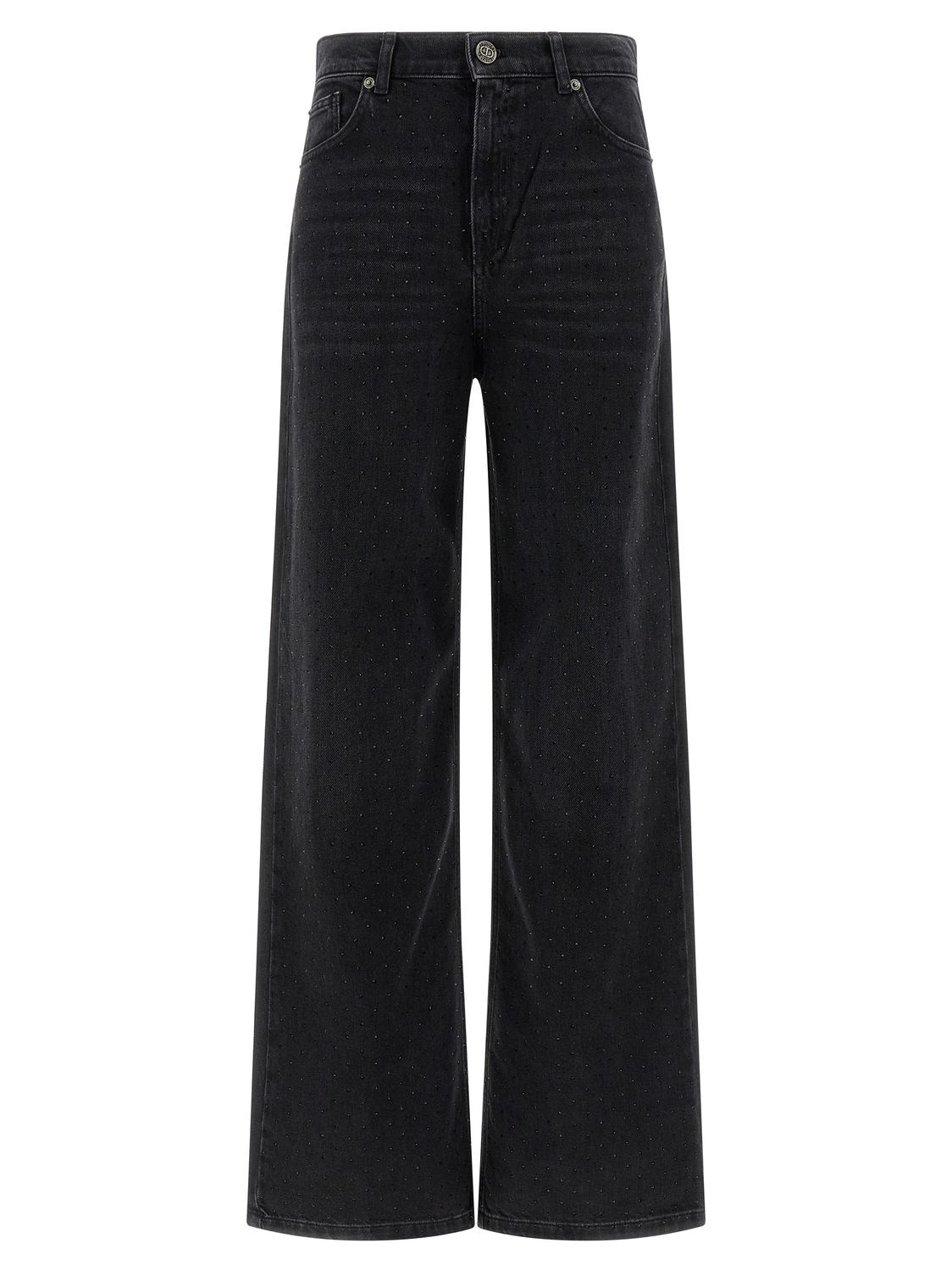 

Джинсы с кристаллами TWIN SET, черный