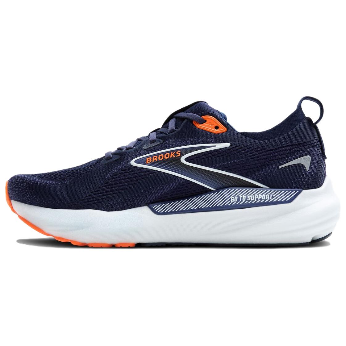 

Glycerin GTS Cushioning, износостойкие низкие кроссовки для бега unisex dark blue Brooks, темно-синий