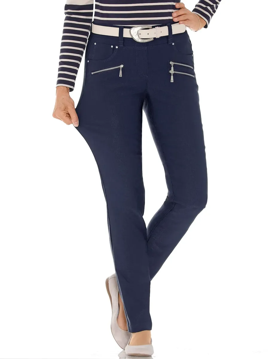 

Casual Looks Брюки с 5 карманами, цвет морской волны