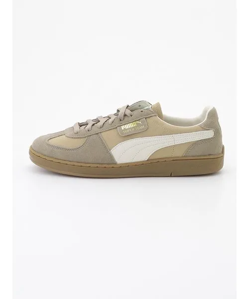 Мужские кроссовки из натуральной кожи SUPER TEAM SD PUMA бежевые — фото 4
