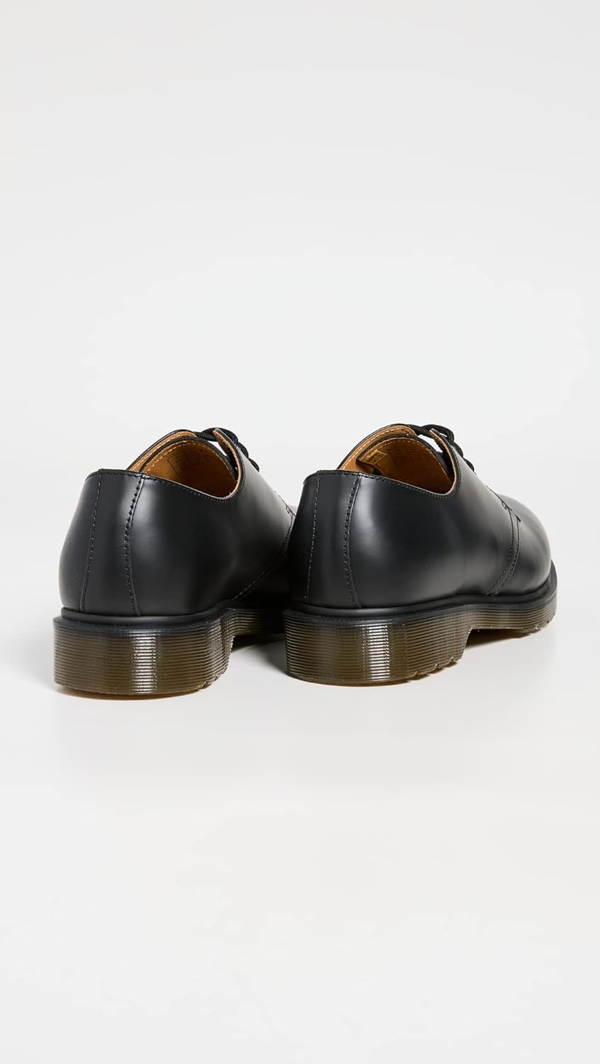 Кожаные туфли-оксфорды Dr. Martens, 1461 с тремя парами люверсов для мужчин и женщин, Black — фото 3