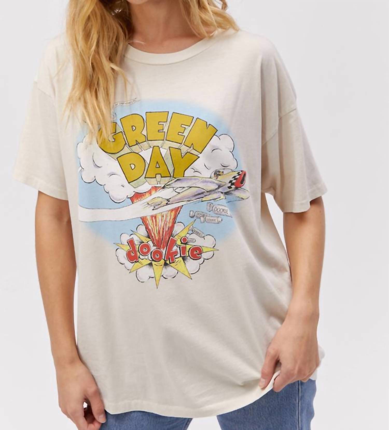 

Футболка Green Day Dookie Merch в грязно-белом цвете DAYDREAMER