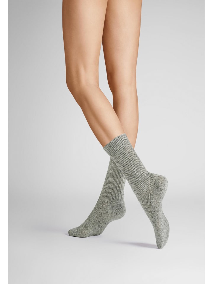 

Hudson Зимние ребристые носки, мягкие, серебристые